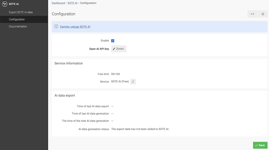 SOTE AI Module Configuration